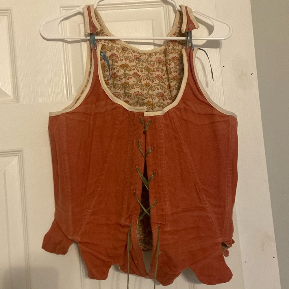Reversible corset top.